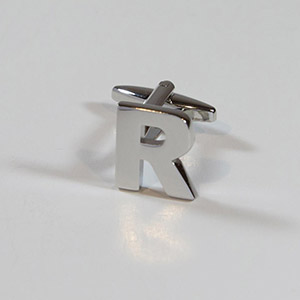 Cufflinks Letter R 100% Brass